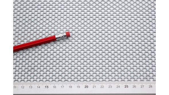 N6664F Sample - Small, Expanded Metal, Flattened, Pre-galvanised Steel Mesh
