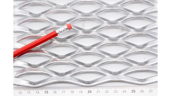 Madrid Sample - Large, Expanded Metal, Raised, Aluminium Mesh